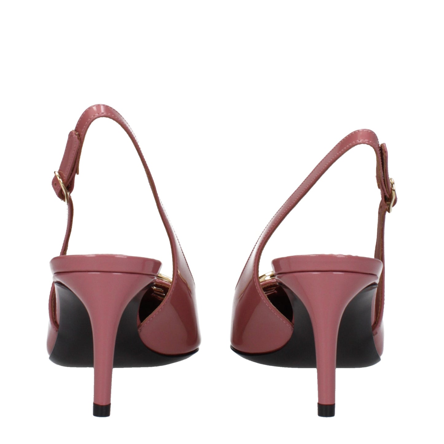 Dolce &amp; Gabbana – Pumps aus rosa Leder mit hohem Absatz