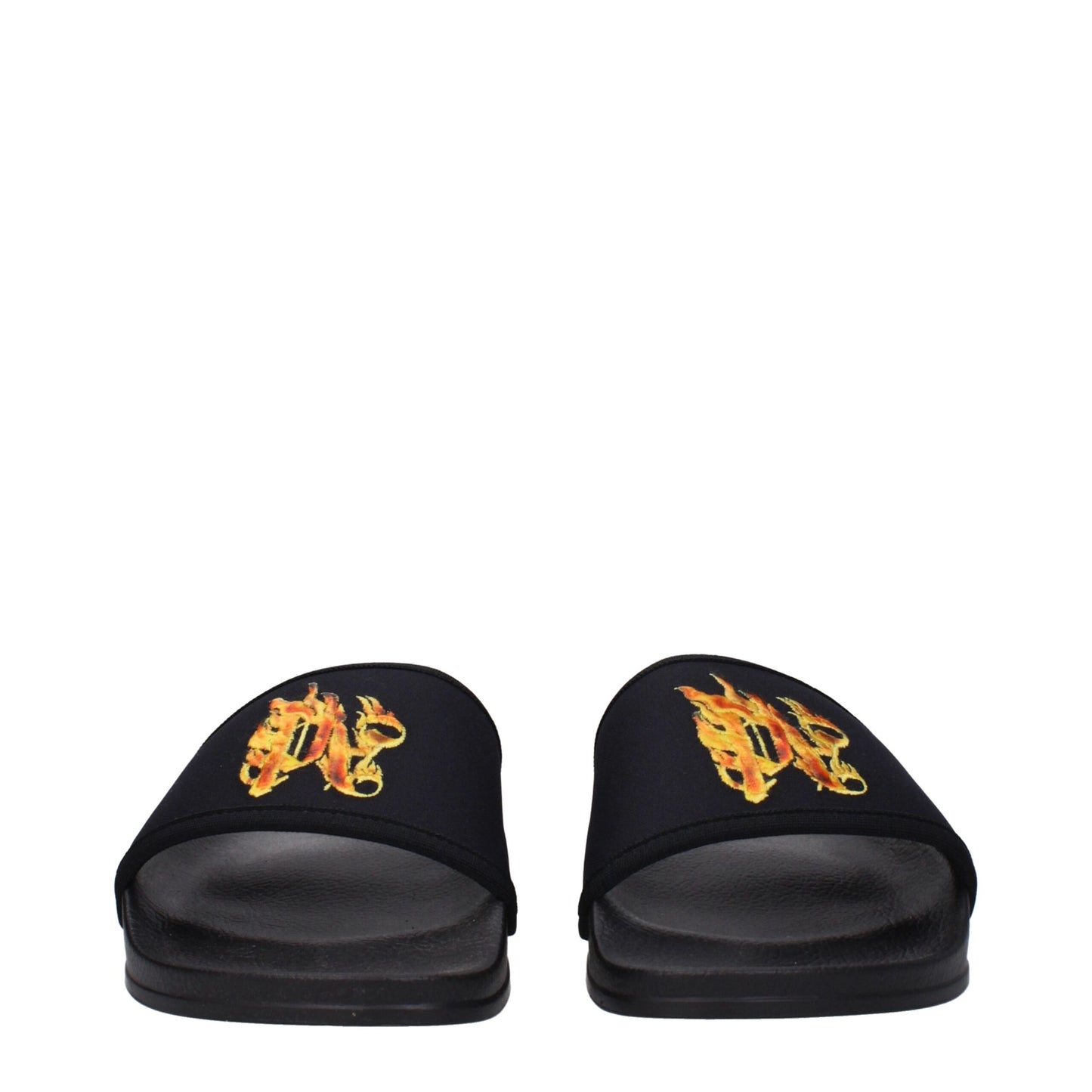 Palm Angels – Hausschuhe aus schwarzem Stoff