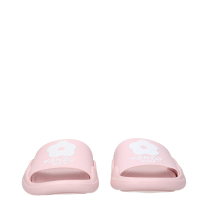 Kenzo Pink Baumwoll-Hausschuhe Sandalen