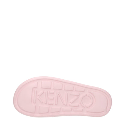 Kenzo Pink Baumwoll-Hausschuhe Sandalen