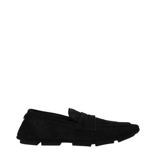 Dolce &amp; Gabbana – Slipper aus schwarzem Leder