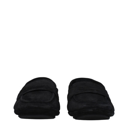 Dolce &amp; Gabbana – Slipper aus schwarzem Leder