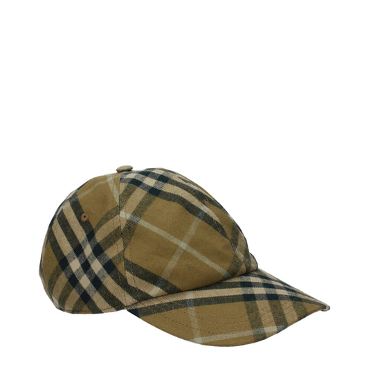 Burberry Grüne Baumwollkappen (Baseballmütze)