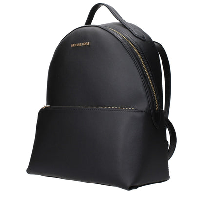 Michael Kors Schwarze Lederrucksäcke