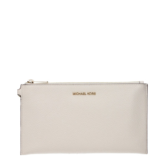 Michael Kors Beige Leder Clutch Taschen