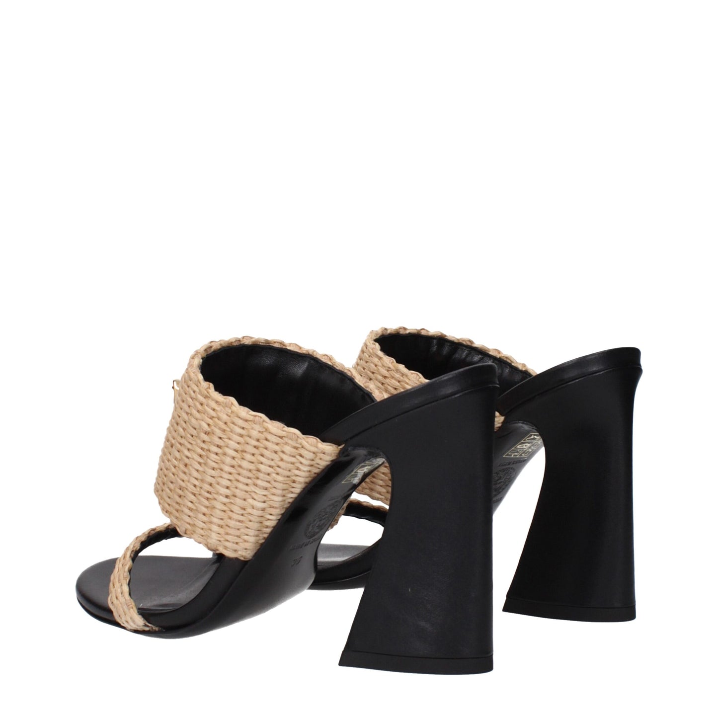 Versace Beige Bast-Plateaus