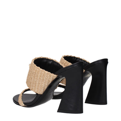 Versace Beige Bast-Plateaus