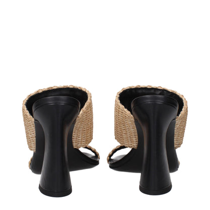 Versace Beige Bast-Plateaus