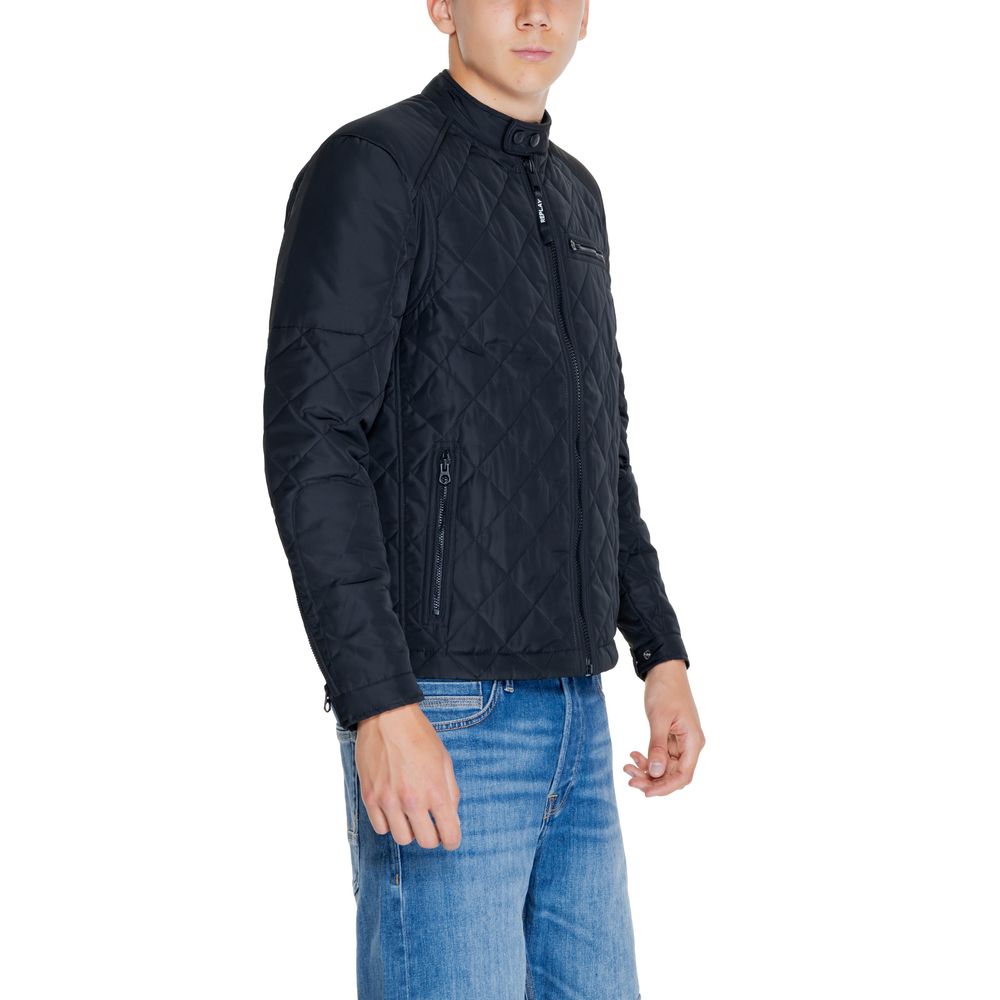 Replay Black Polyamide Jackets &amp; Coat