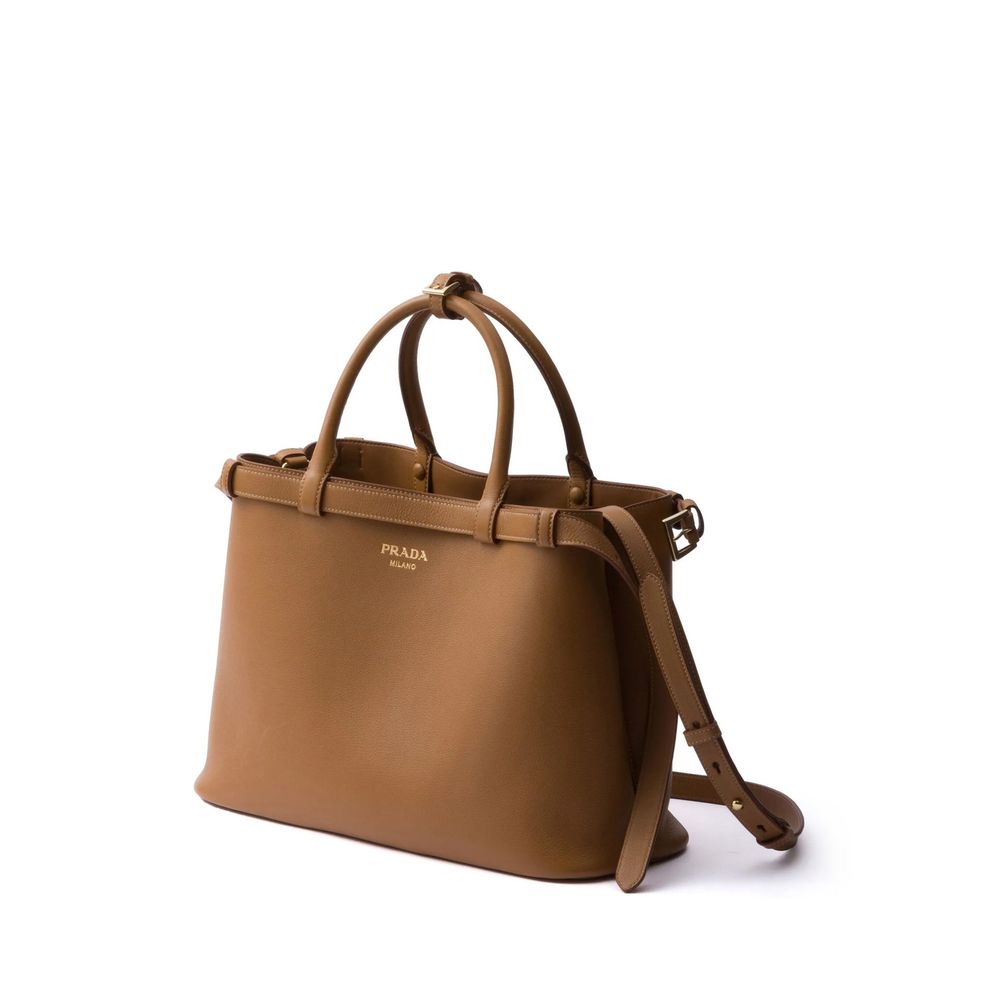 Prada Ledertasche mit Schnallengriff