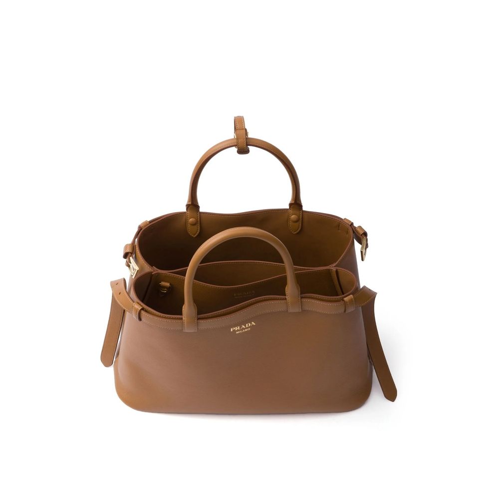 Prada Ledertasche mit Schnallengriff