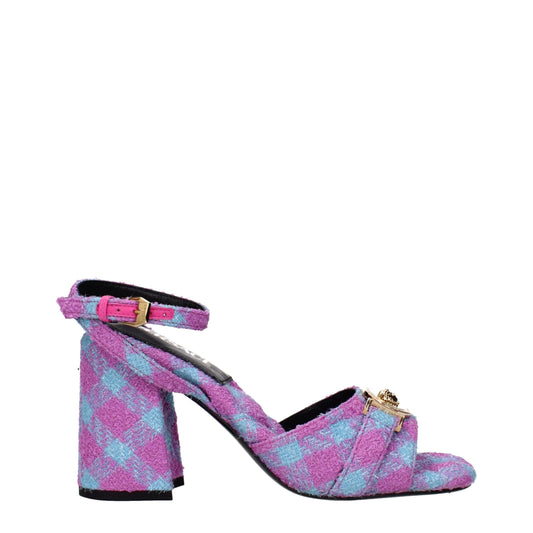 Versace Plateauschuhe aus rosa Stoff