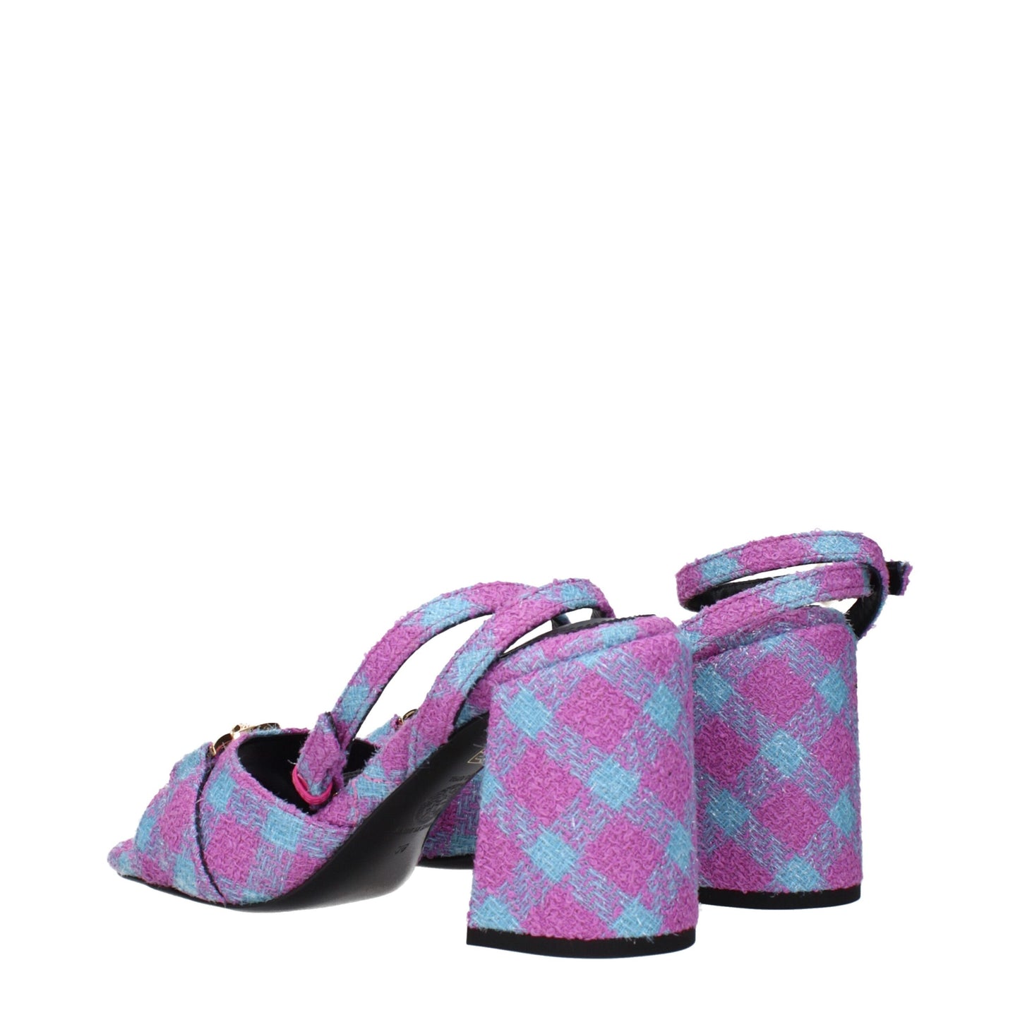 Versace Plateauschuhe aus rosa Stoff
