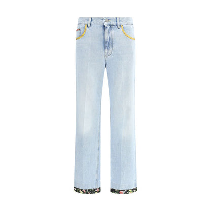 Valentino Jeans mit Blumenrand