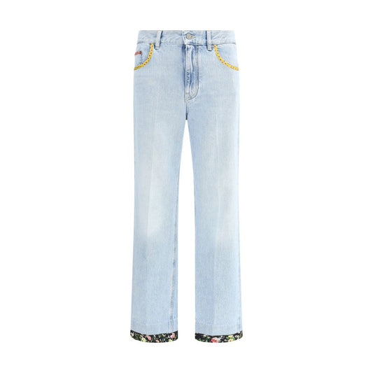 Valentino Jeans mit Blumenrand