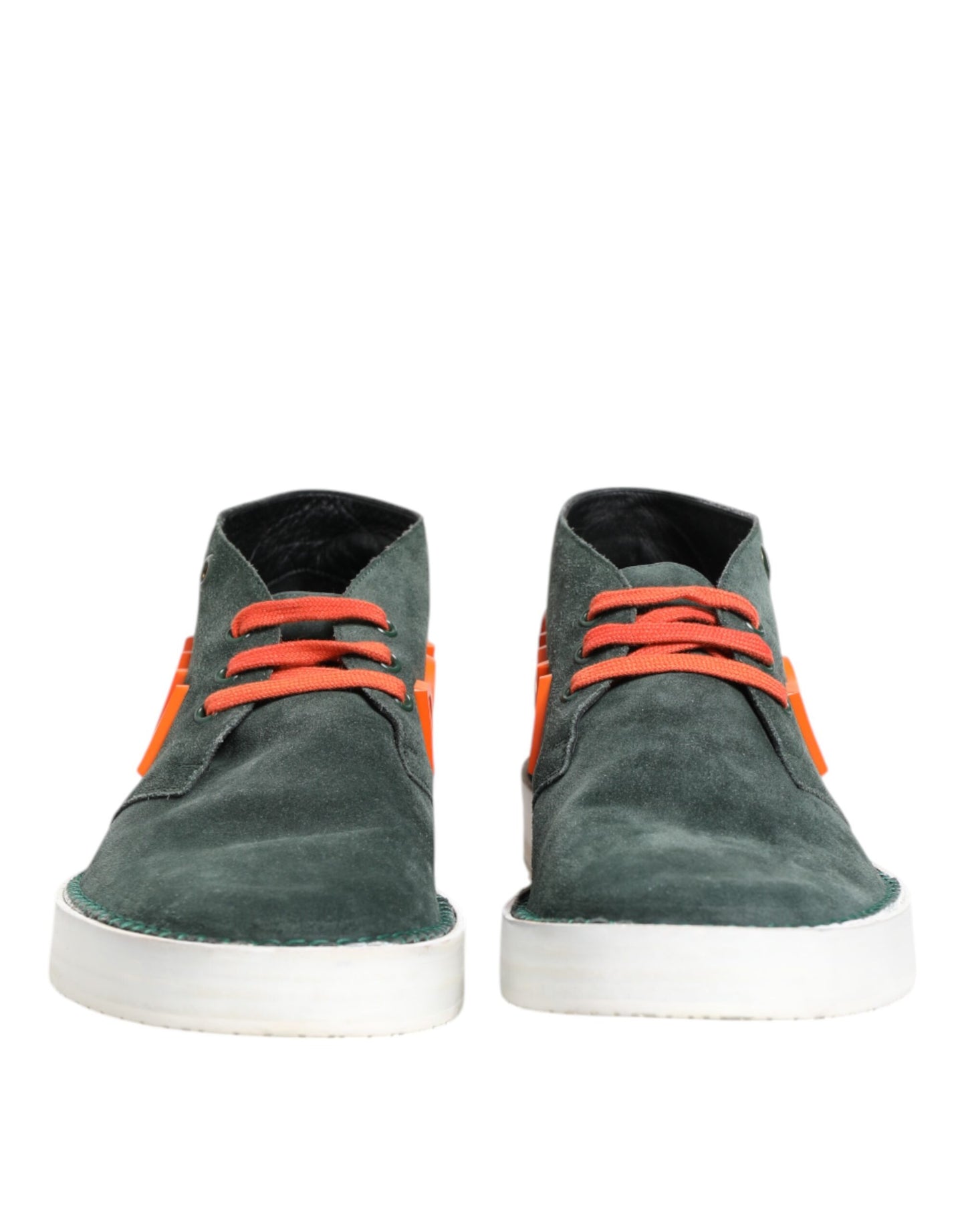 Dolce &amp; Gabbana Green Derby Logo Casual Men Sneakers Shoes