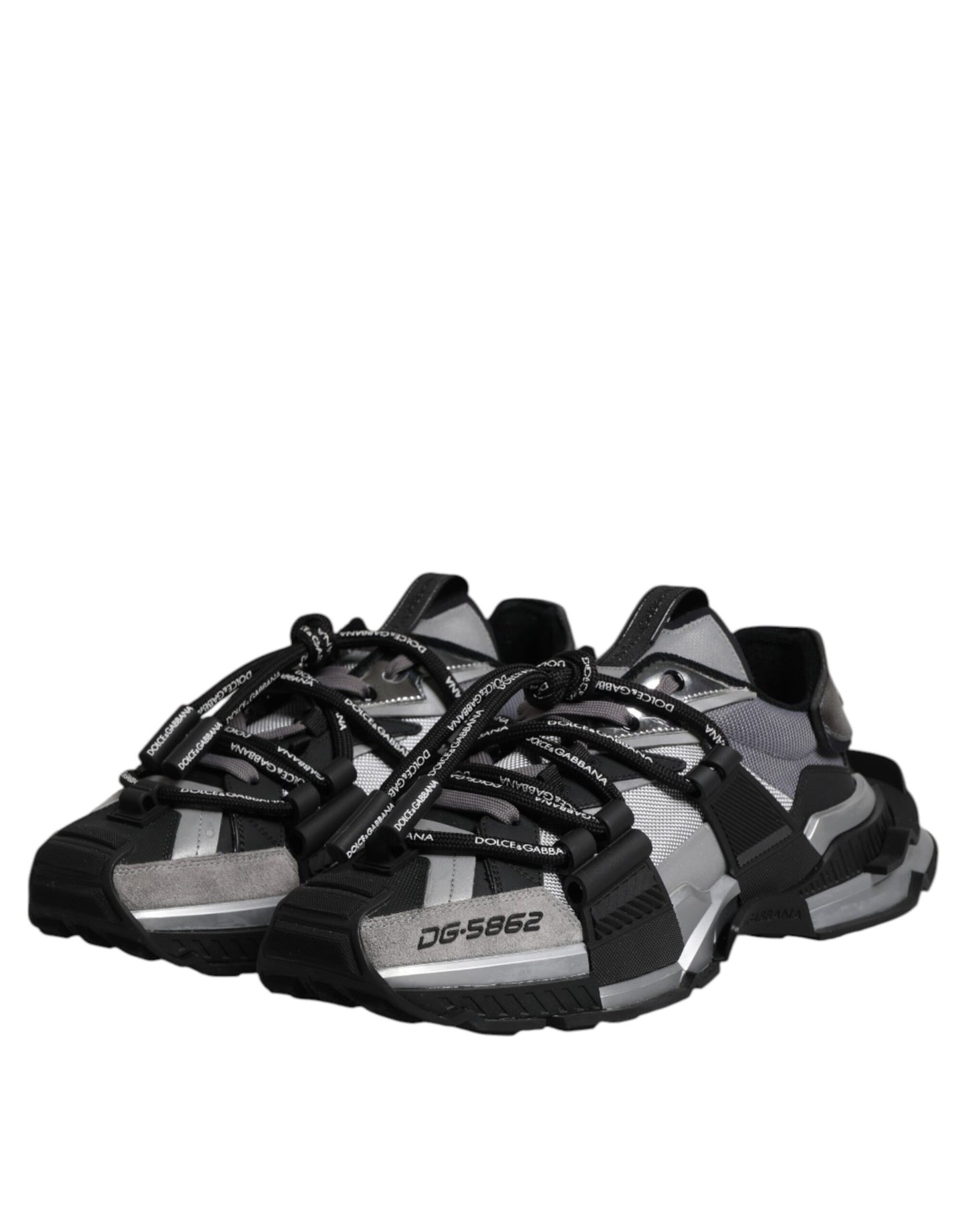 Dolce &amp; Gabbana Multicolor Paneled Space Sneakers Shoes