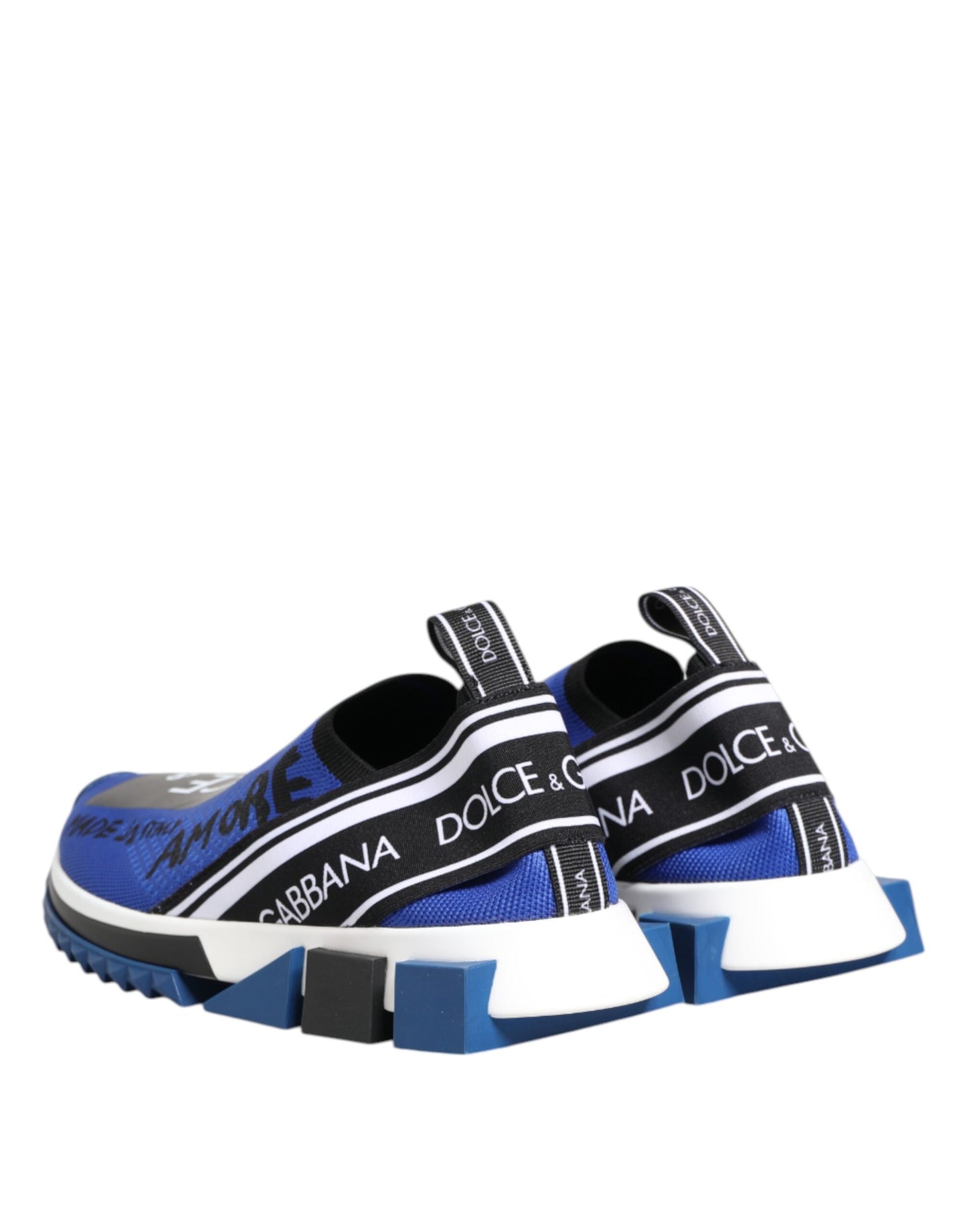 Dolce &amp; Gabbana Blue Logo Low Top Sorrento Sneakers Shoes