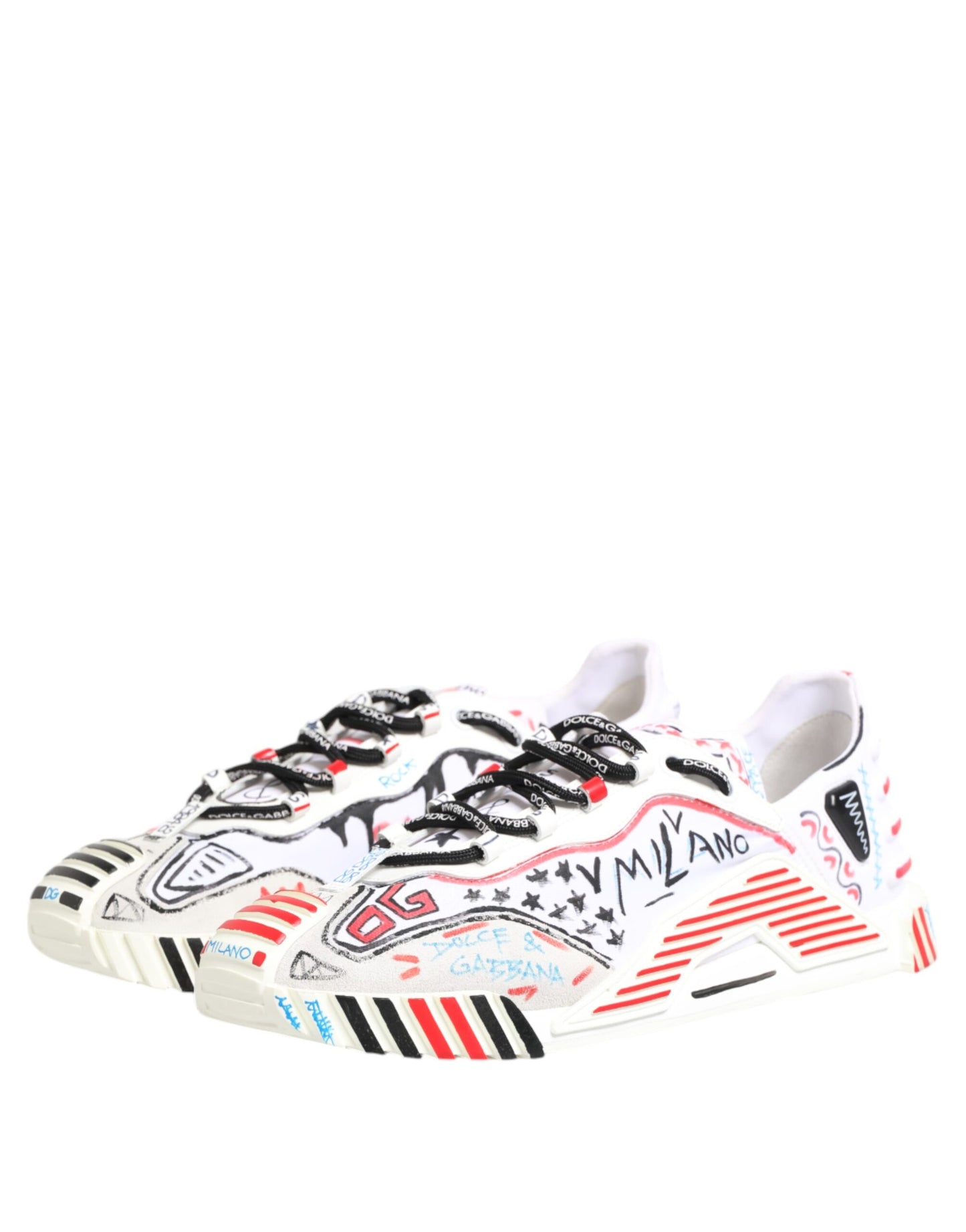 Dolce &amp; Gabbana Multicolor Low Top NS1 Men Sneakers Shoes
