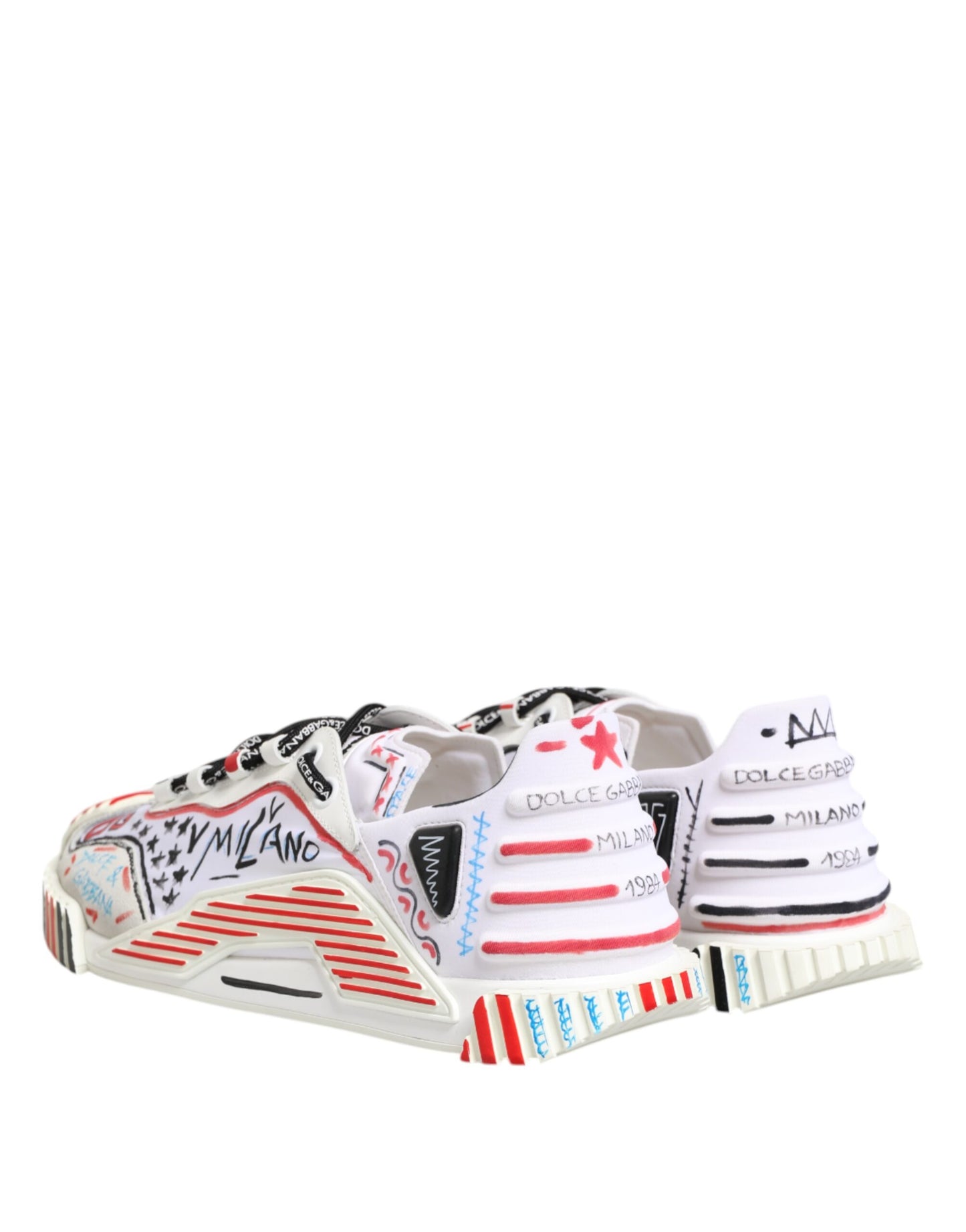 Dolce &amp; Gabbana Multicolor Low Top NS1 Men Sneakers Shoes