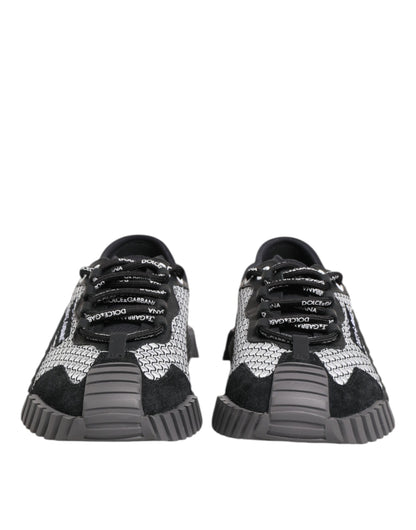Dolce &amp; Gabbana Multicolor Lace Up Low Top NS1 Sneakers Shoes