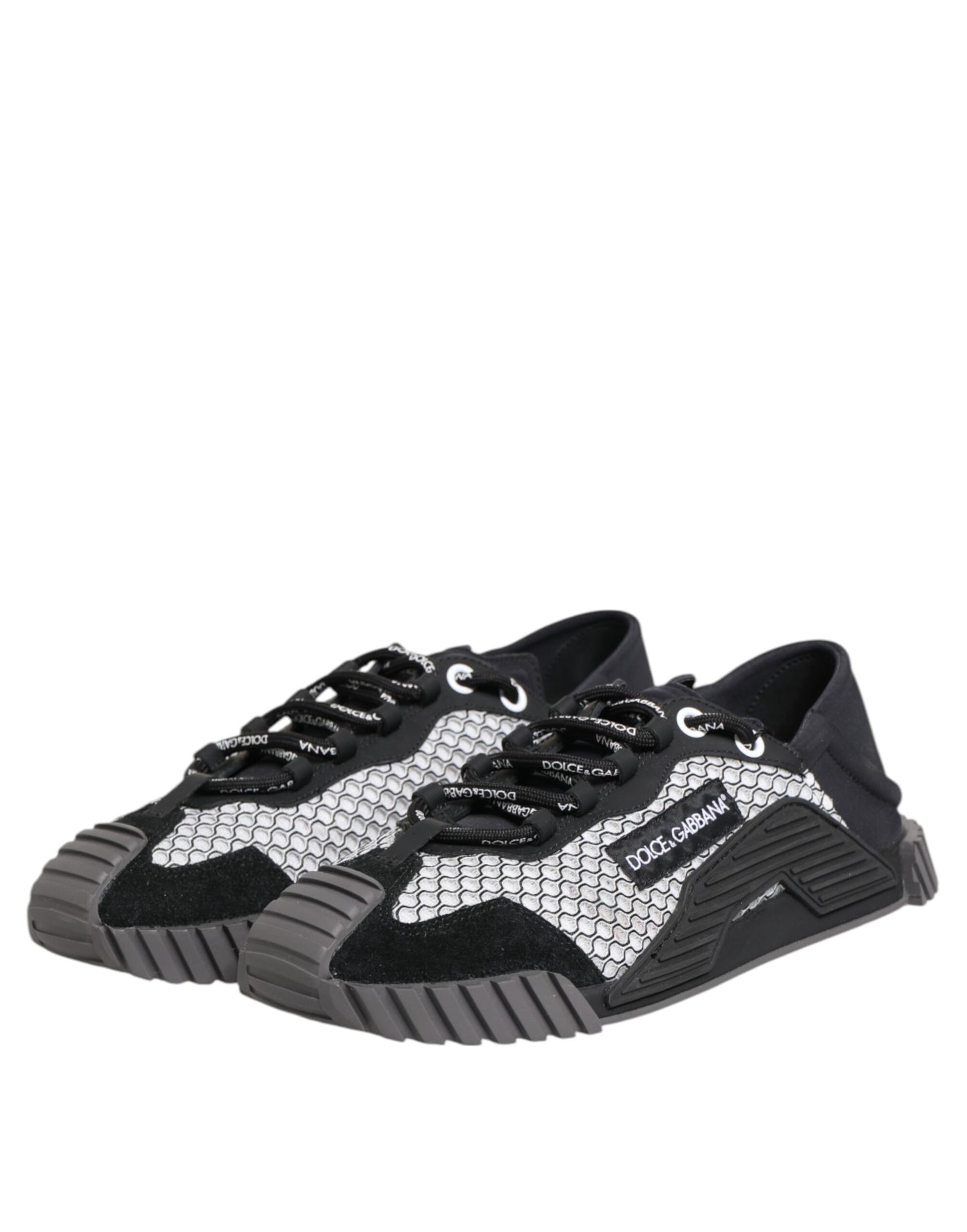 Dolce &amp; Gabbana Multicolor Lace Up Low Top NS1 Sneakers Shoes