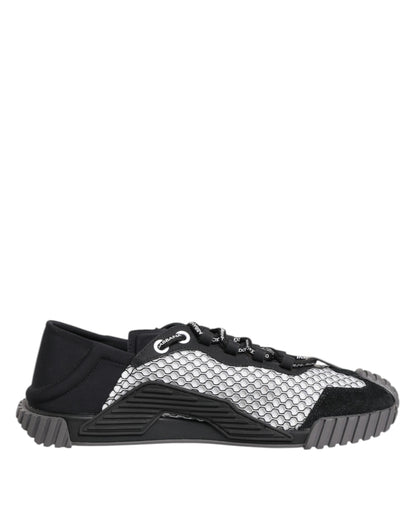 Dolce &amp; Gabbana Multicolor Lace Up Low Top NS1 Sneakers Shoes