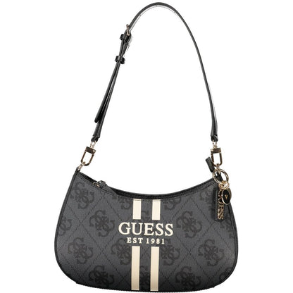 Guess Jeans Schwarze Polyethylen-Damenhandtasche