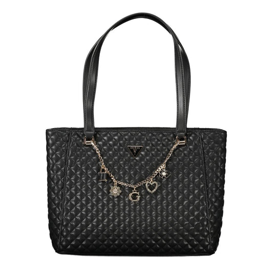 Guess Jeans Schwarze Polyethylen-Damenhandtasche
