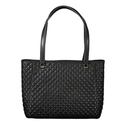 Guess Jeans Schwarze Polyethylen-Damenhandtasche