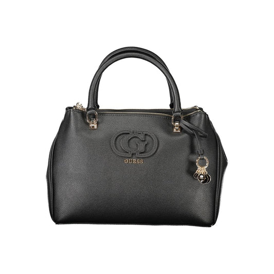 Guess Jeans Schwarze Polyethylen-Damenhandtasche