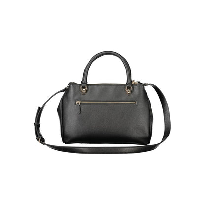 Guess Jeans Schwarze Polyethylen-Damenhandtasche