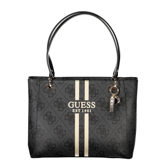 Guess Jeans Schwarze Polyethylen-Damenhandtasche