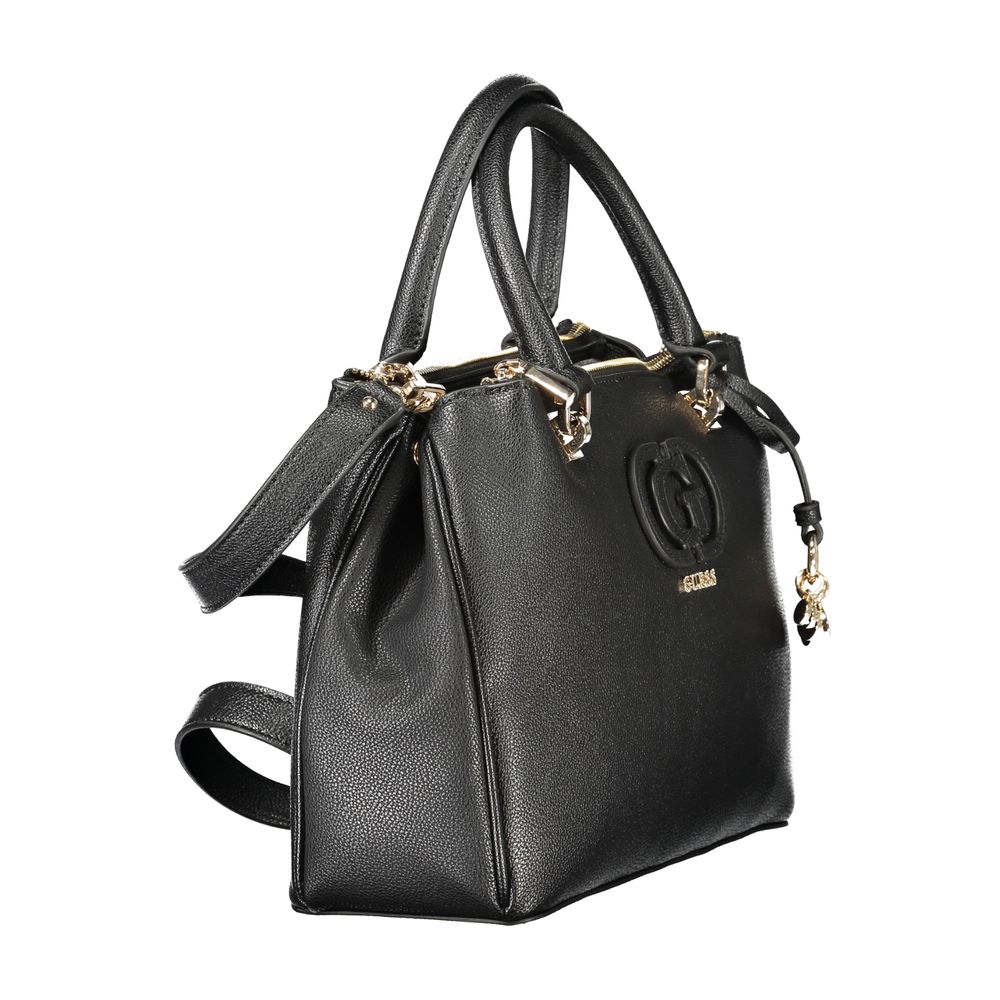 Guess Jeans Schwarze Polyethylen-Damenhandtasche