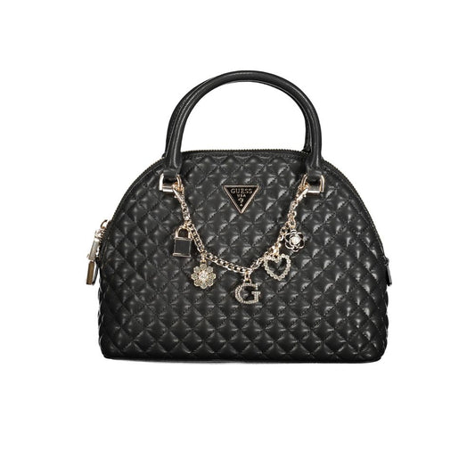 Guess Jeans Schwarze Polyethylen-Damenhandtasche