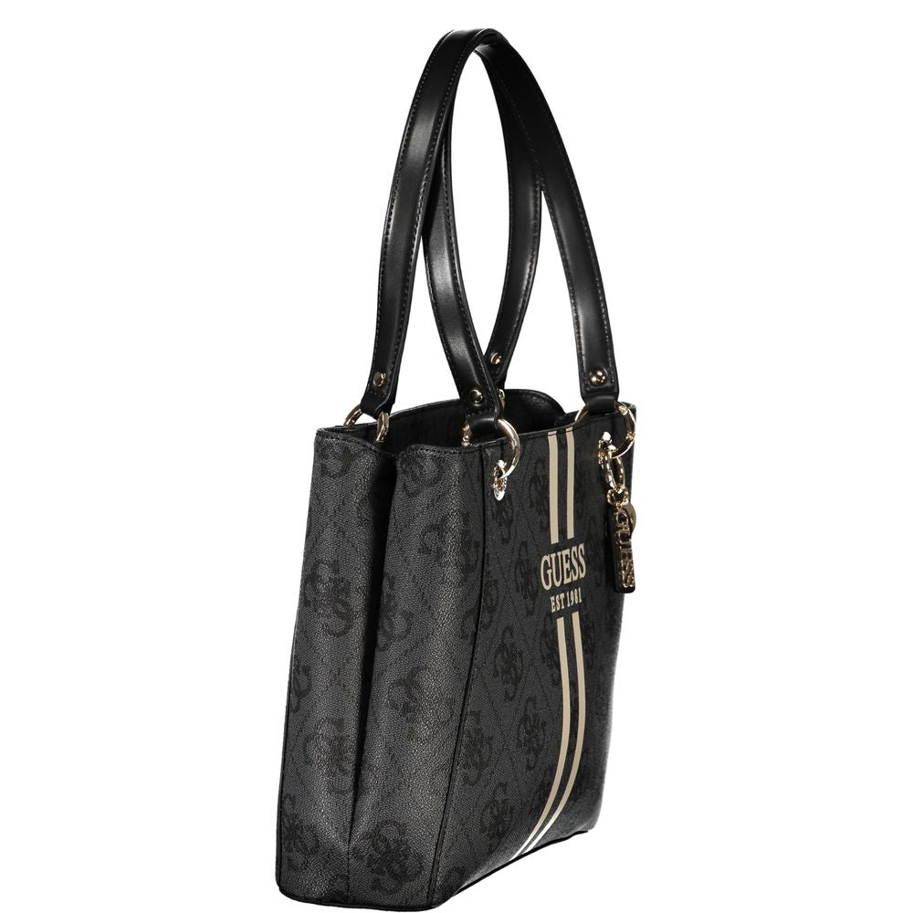 Guess Jeans Schwarze Polyethylen-Damenhandtasche