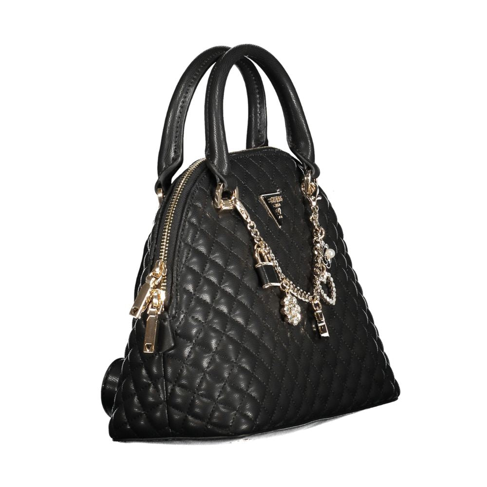 Guess Jeans Schwarze Polyethylen-Damenhandtasche