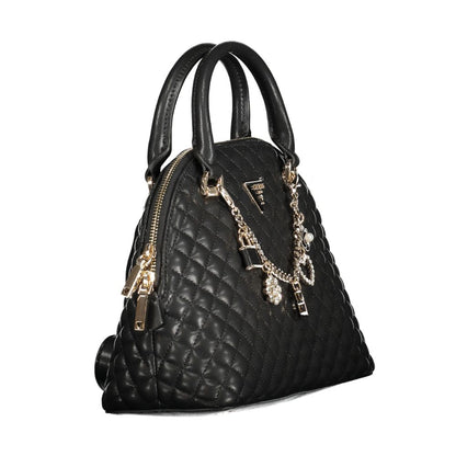Guess Jeans Schwarze Polyethylen-Damenhandtasche