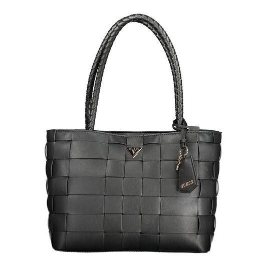 Guess Jeans Schwarze Polyethylen-Damenhandtasche