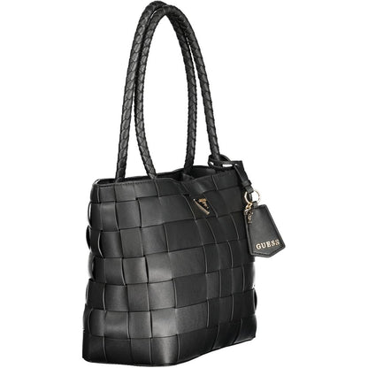 Guess Jeans Schwarze Polyethylen-Damenhandtasche