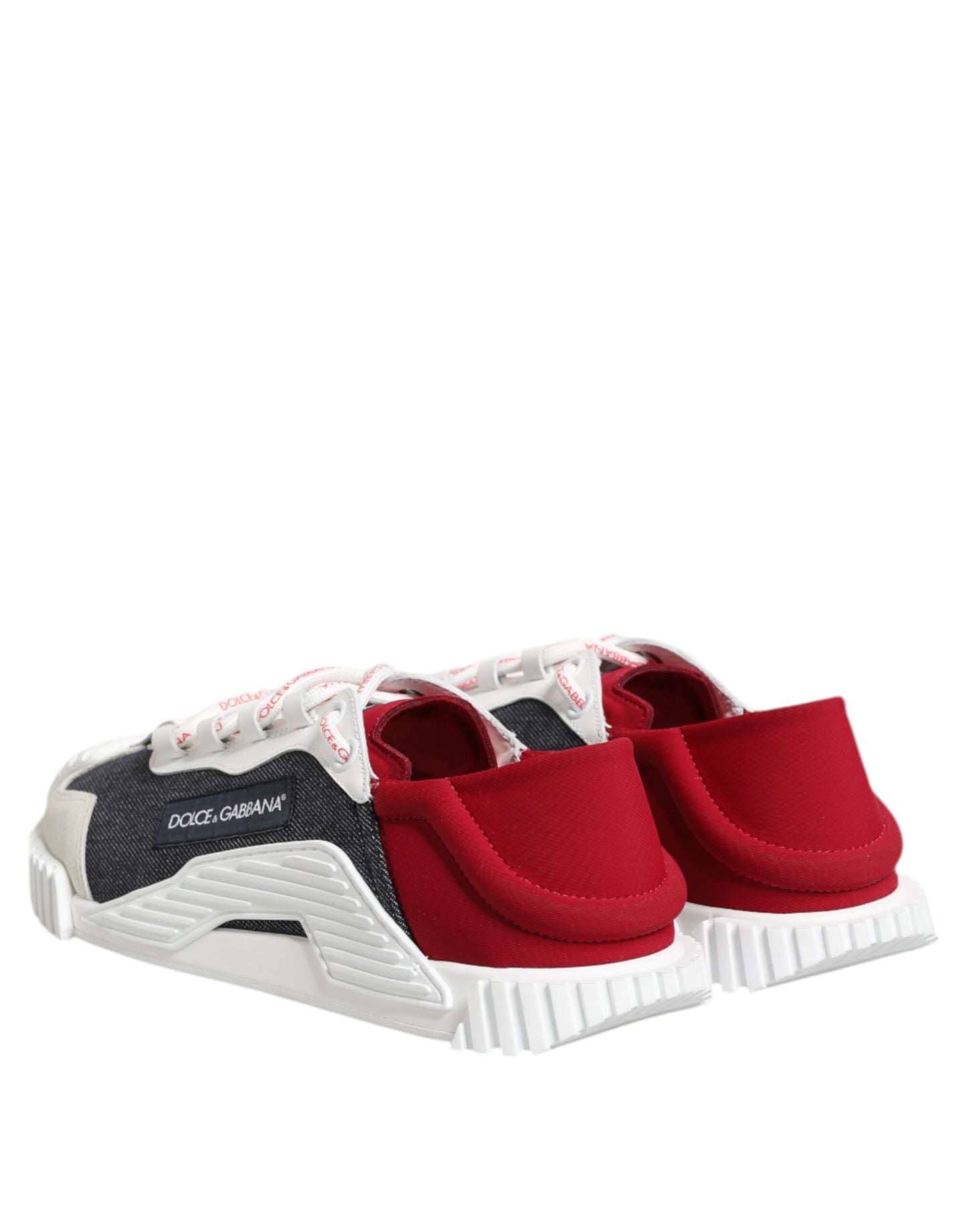 Dolce &amp; Gabbana Multicolor Lace Up Low Top NS1 Sneaker Shoes