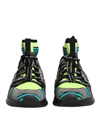 Dolce &amp; Gabbana Mehrfarbige Sorrento-Socken Herren Sneakers Schuhe