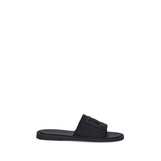 Dolce &amp; Gabbana – Sandalen aus gehäkeltem Bast