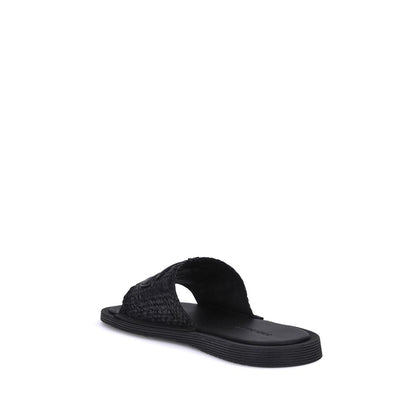 Dolce &amp; Gabbana – Sandalen aus gehäkeltem Bast