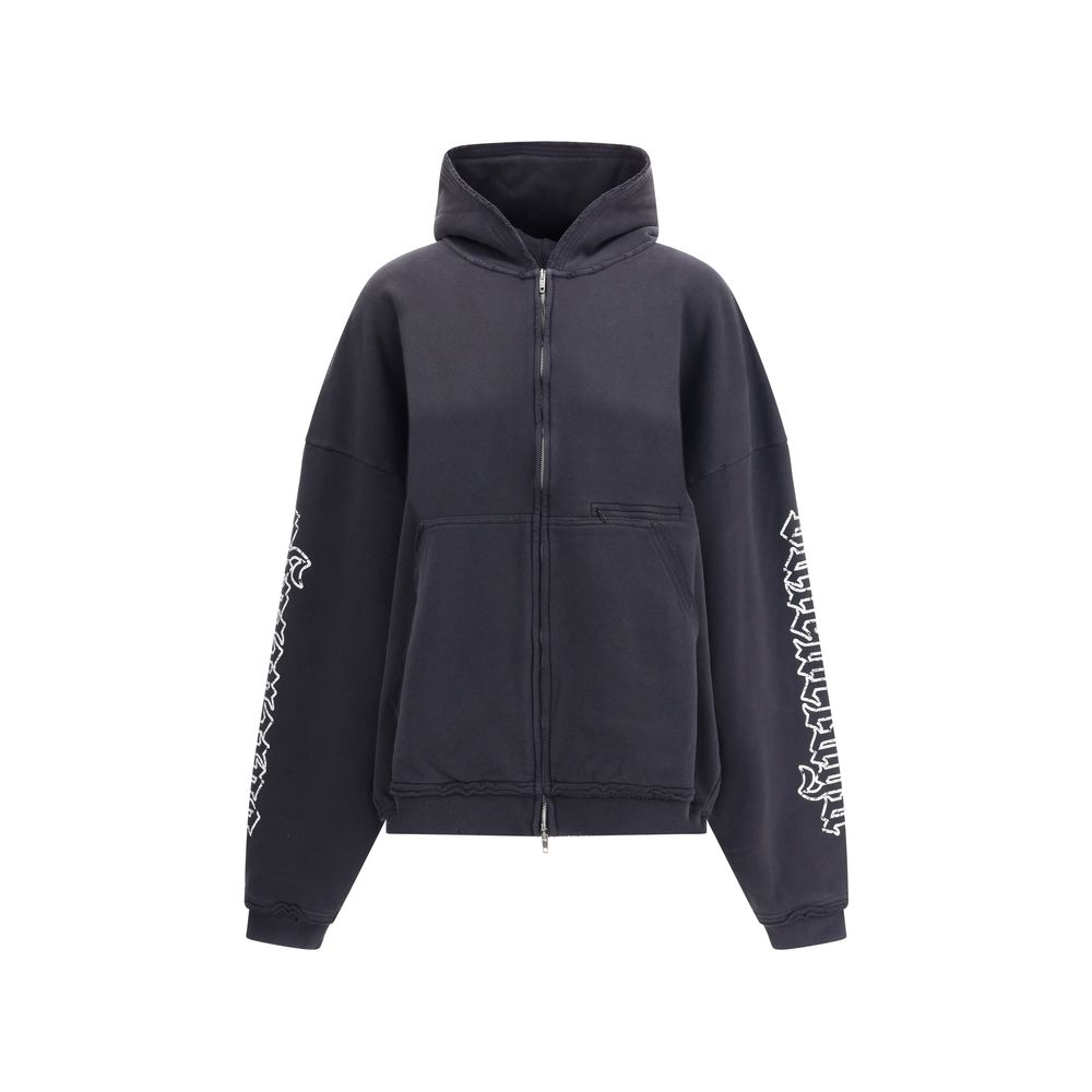 Balenciaga Hoodie mit Blackletter-Schriftmotiv