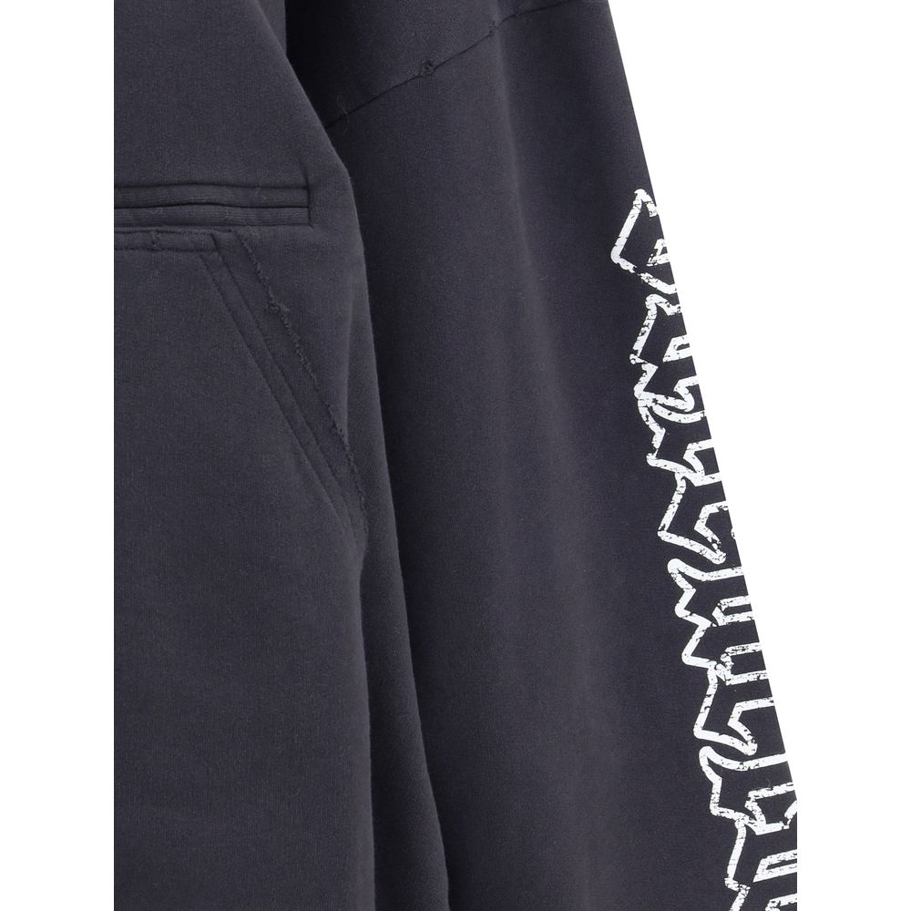 Balenciaga Hoodie mit Blackletter-Schriftmotiv