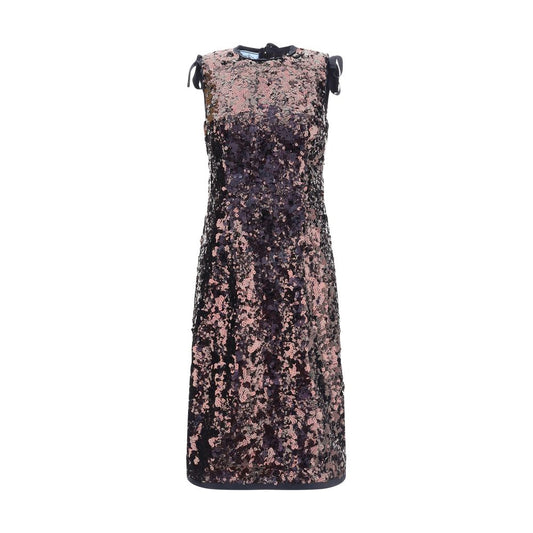Prada – Midikleid mit Pailletten
