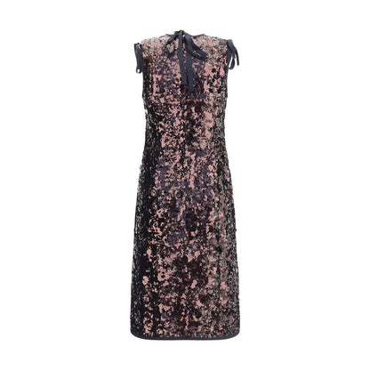 Prada – Midikleid mit Pailletten