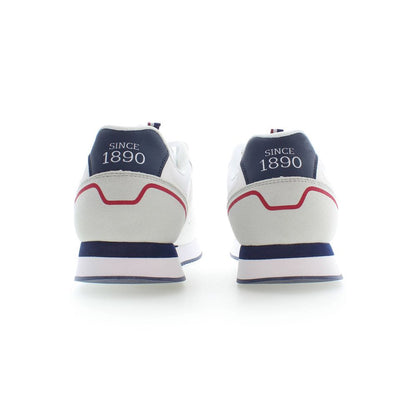 US POLO ASSN. Weiße Polyester-Herren-Sneaker