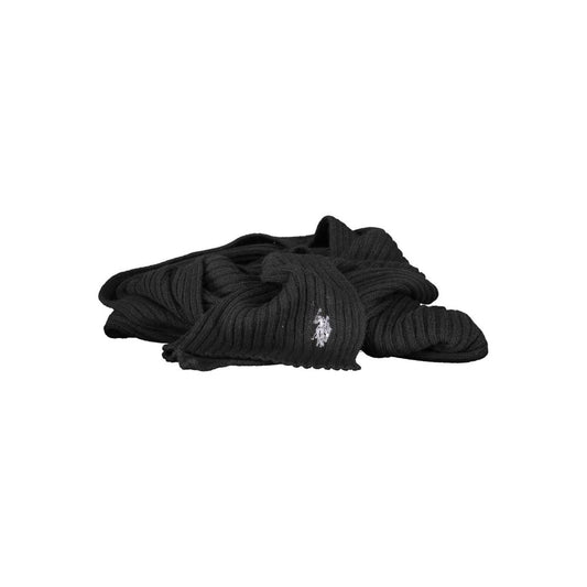 US POLO ASSN. Schwarzer Wollschal
